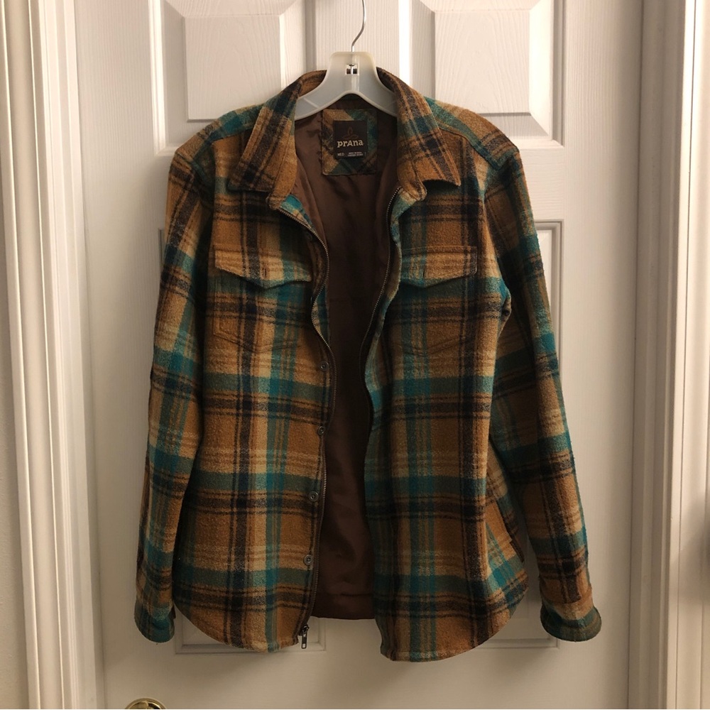 Prana wool blend zip-up jacket.